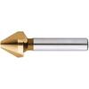 Taper and deburring countersink tool, HSS, TiN, 60° with cylindrical shanktype 1459